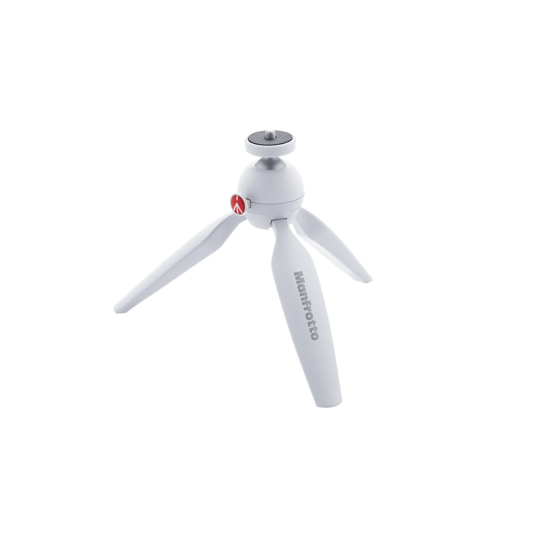 Unboxed Manfrotto PIXI Mini Tripod White MTPIXI-W compact tabletop tripod for cameras smartphones and content creators