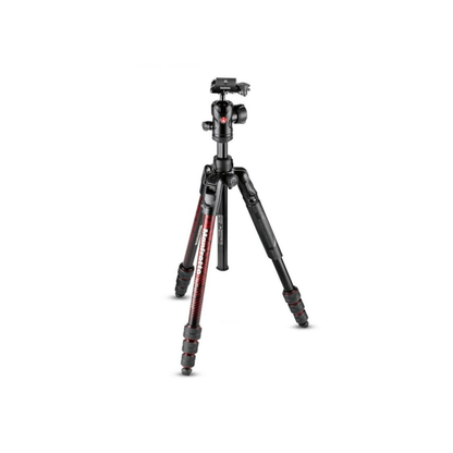 Unboxed Manfrotto Befree Advanced Aluminum Travel Tripod with Twist Locks and Red Ball Head MKBFRTA4RD-BH