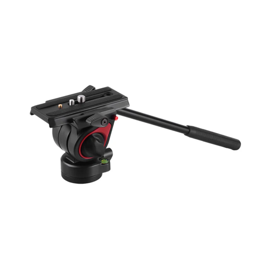 MUF Professional Fluid Head mounted on tripod for smooth video shooting available at Camera Club India