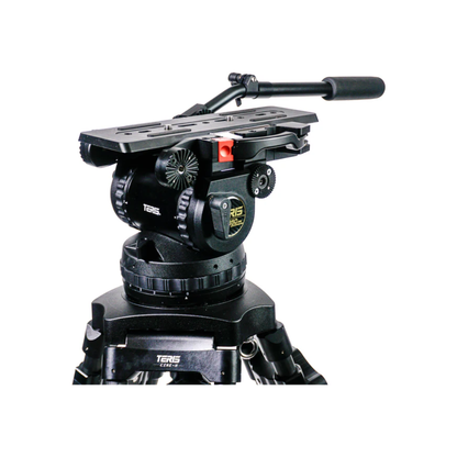 TS350CF carbon fiber fluid head tripod kit with professional video shooting support and stable lightweight design available at Camera Club