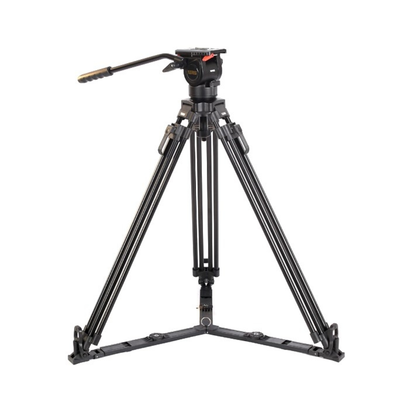 TS50AL aluminum fluid head tripod kit for video and photography use available at Camera Club