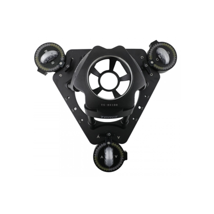 TS-RH100 Hi-Hat Rolling Tripod with wheels for smooth camera movement and stable low-angle video shooting