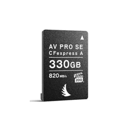 Angelbird AV PRO CFexpress A SE 330GB high-speed memory card for 4K and 8K video recording available at Camera Club
