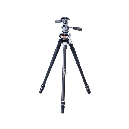 Vanguard Veo 3 Plus Tripod in use, compact and lightweight travel tripod