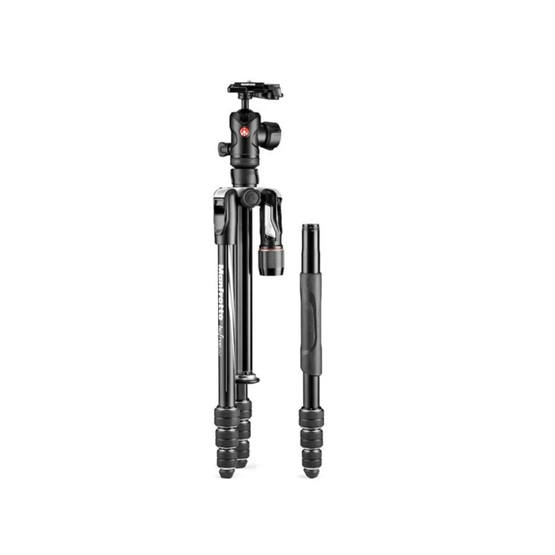 Manfrotto Befree 2-in-1 Aluminium Tripod Kit lightweight travel tripod with monopod conversion