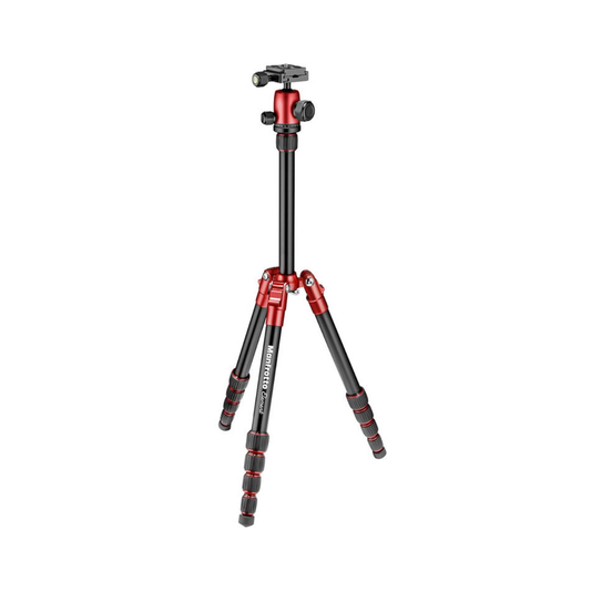 Manfrotto Element Traveller Small Tripod Kit Red lightweight compact travel tripod for cameras