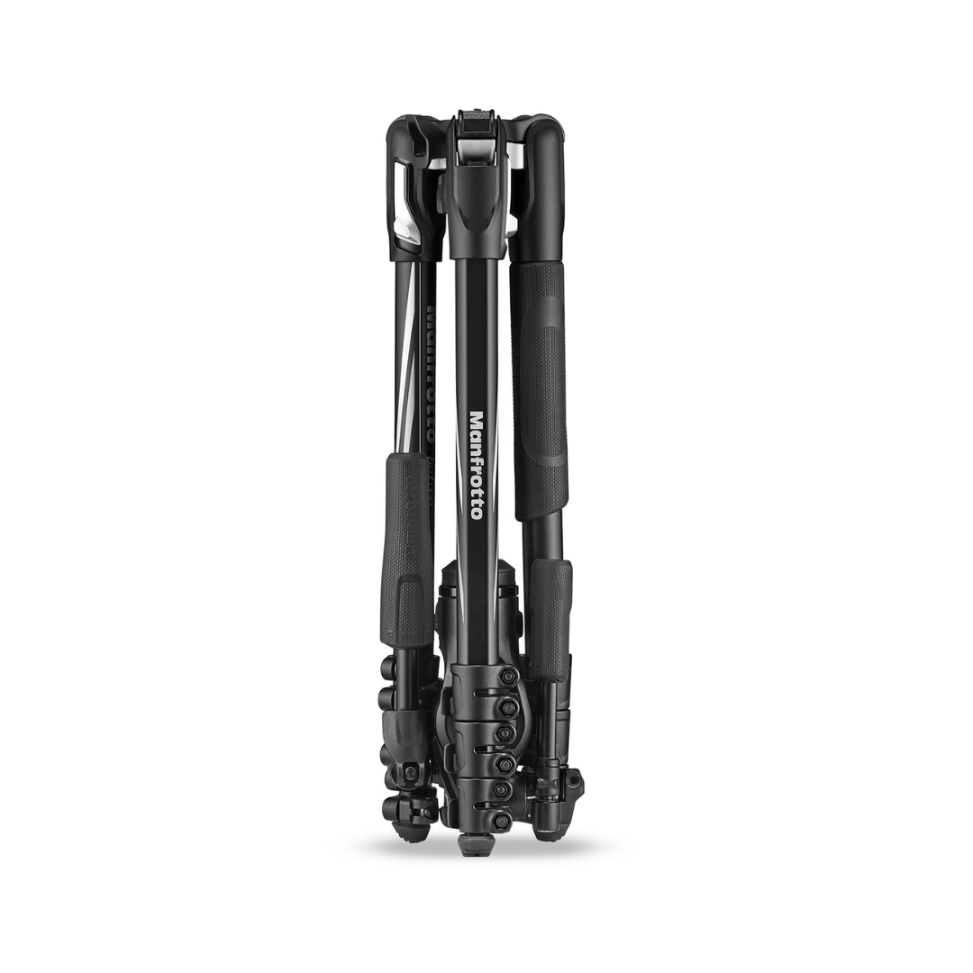 Manfrotto Befree 3-Way Live Advanced Tripod with fluid video head for smooth panning and compact travel design