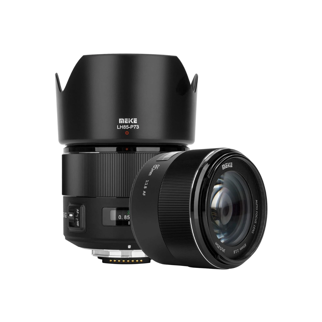 Unboxed Meike 85mm f/1.8 full-frame autofocus telephoto lens for Nikon F mount