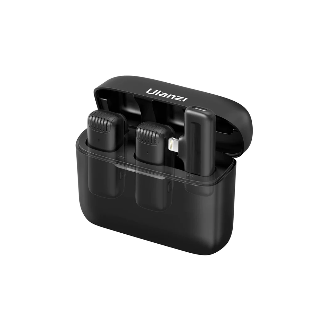 ULANZI J12 wireless lavalier omnidirectional microphone for smartphones and content creators available at Camera Club India