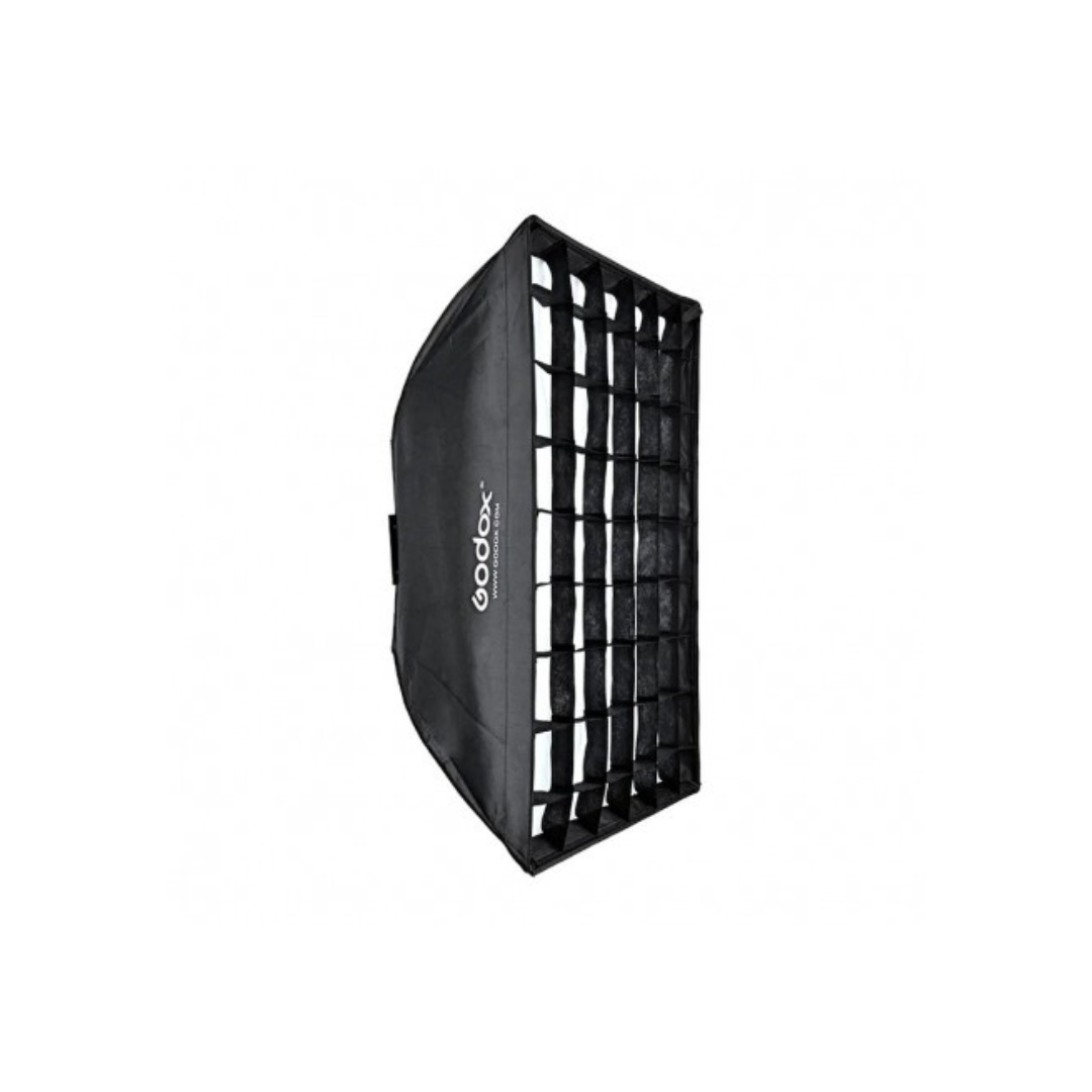 Unboxed Godox SB-FW6090 rectangular softbox with grid and Bowens mount for studio flash lighting setup at Camera Club
