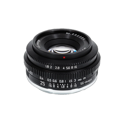 SG Image RF mount 25mm f1.8 manual focus prime lens for Canon RF mirrorless camera