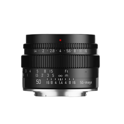 SG Image RF Mount 50mm f1.4 manual focus lens for Canon RF camera portrait photography