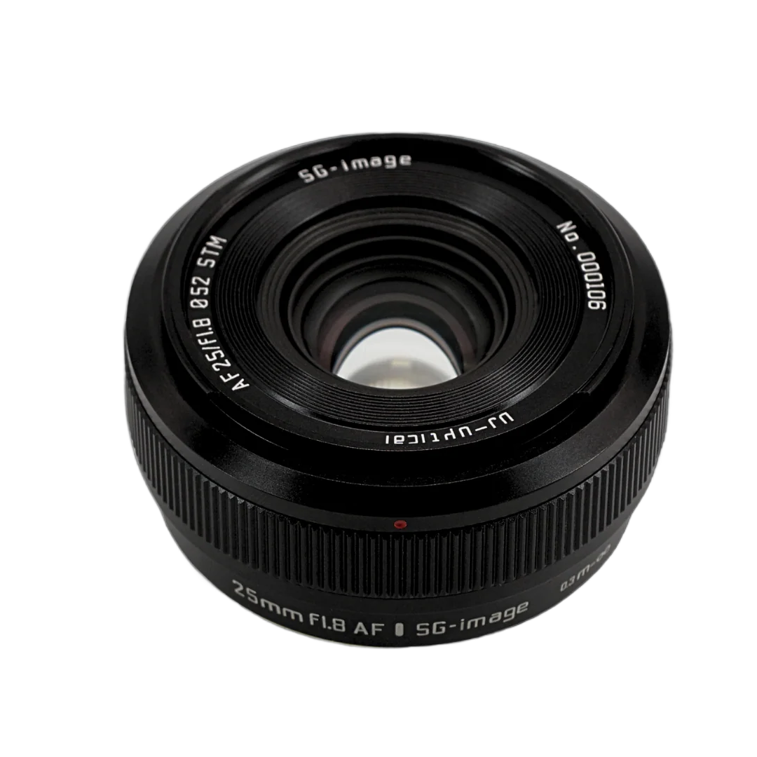 SG-IMAGE X-Mount 25mm f/1.8 full frame manual focus lens for Fujifilm cameras