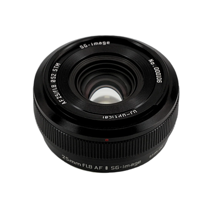 SG-IMAGE X-Mount 25mm f/1.8 full frame manual focus lens for Fujifilm cameras