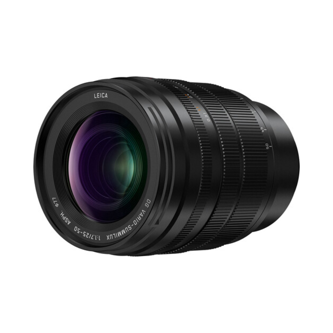 Leica DG Vario-Summilux 25-50mm F1.7 ASPH H-X2550GC Micro Four Thirds lens front view
