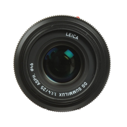 Panasonic Leica DG Summilux 25mm F1.4 II ASPH Micro Four Thirds lens front view