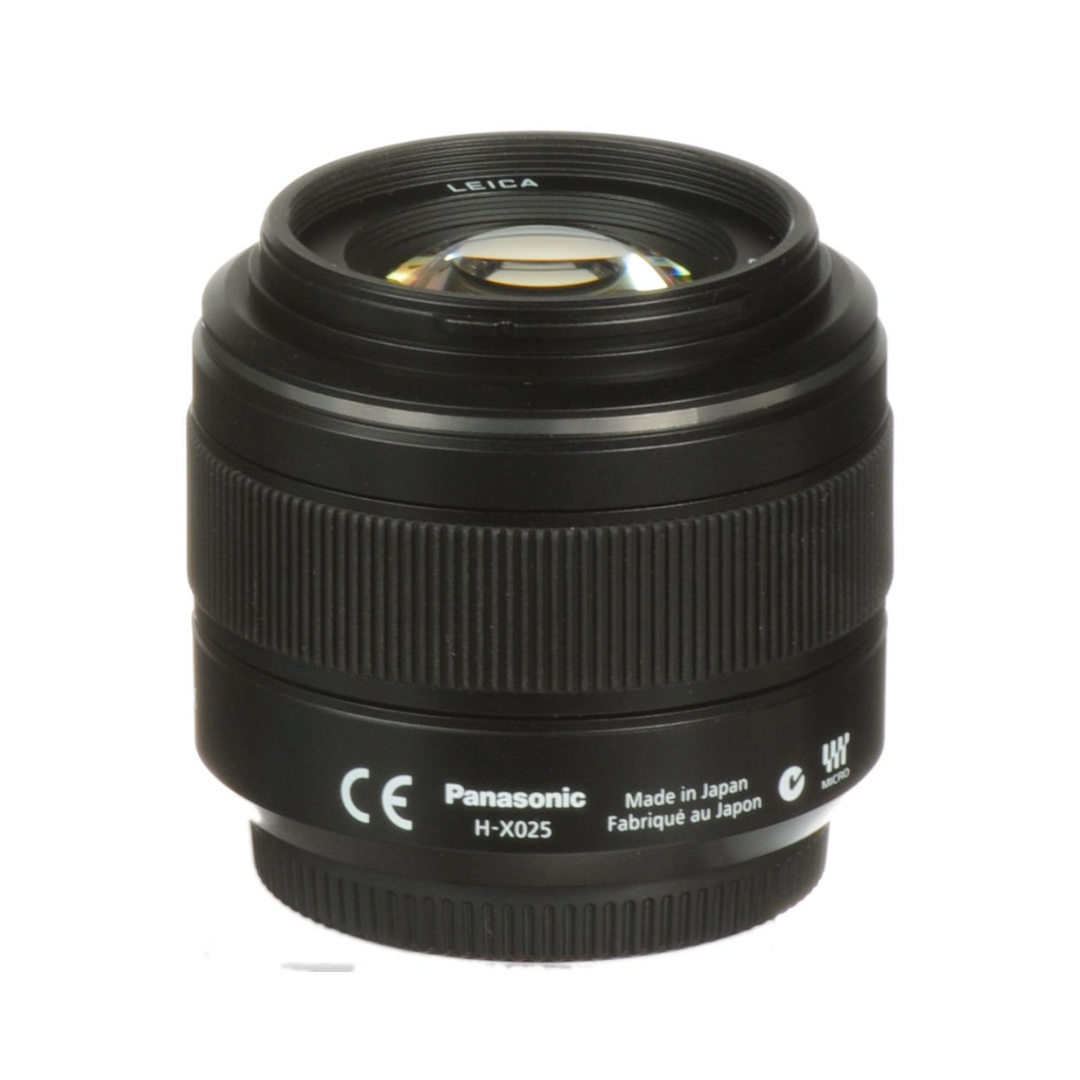 Panasonic Leica DG Summilux 25mm F1.4 II ASPH Micro Four Thirds lens front view