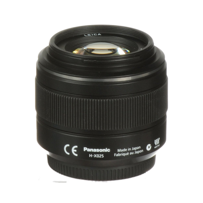 Panasonic Leica DG Summilux 25mm F1.4 II ASPH Micro Four Thirds lens front view