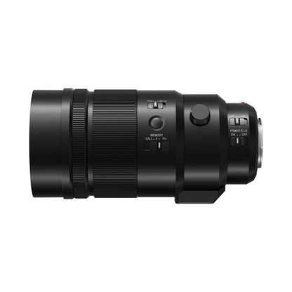 Panasonic Leica DG Elmarit 200mm f/2.8 Macro Lens with Power O.I.S. for Micro Four Thirds cameras offering high-resolution telephoto performance and stabilization