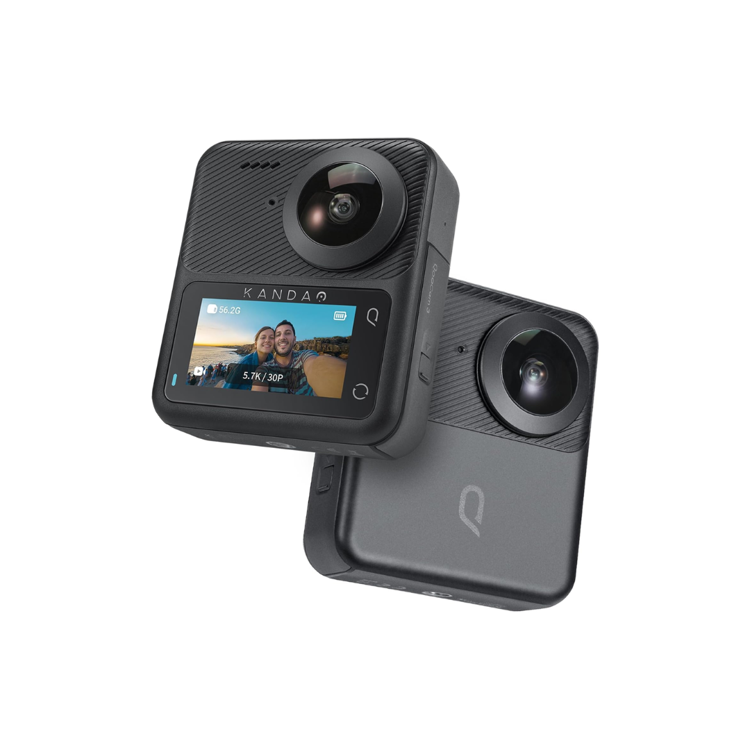 Kandao QooCam 3 360-degree camera with 1.55-inch sensor, unboxed unit