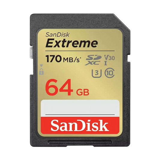 USED | SANDISK EXTREME 64GB 170 MB/S V30