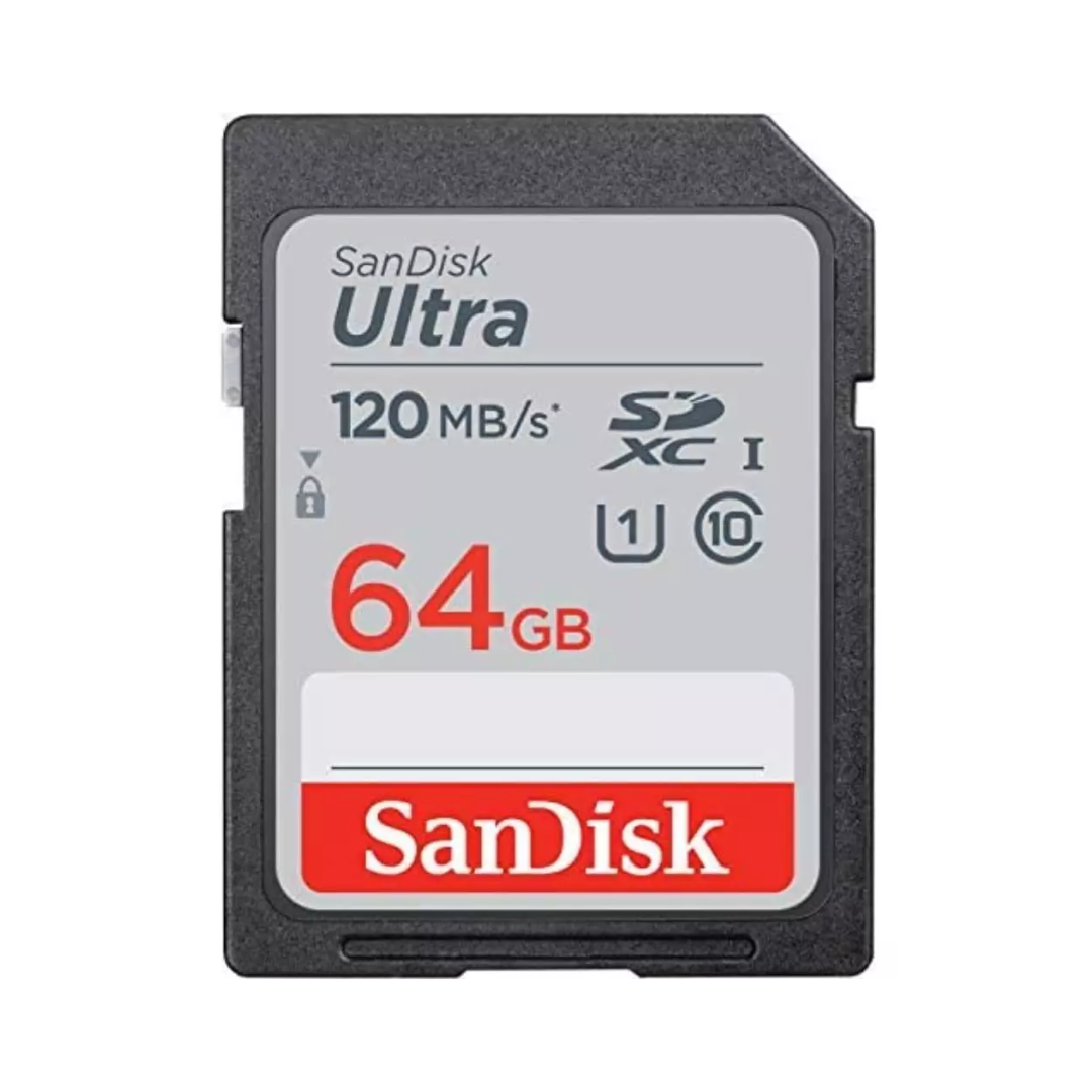 USED | SanDisk Ultra 64 GB 120 Mbps SDXC UHS-I Memory Card