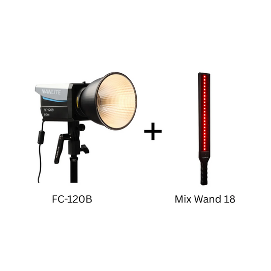 Nanlite FC120B with MixWand18II LED Light Bundle Kit for photography and videography