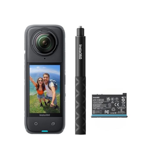 Used Insta360 X4 Adventure Bundle with accessories for 360° video and photography