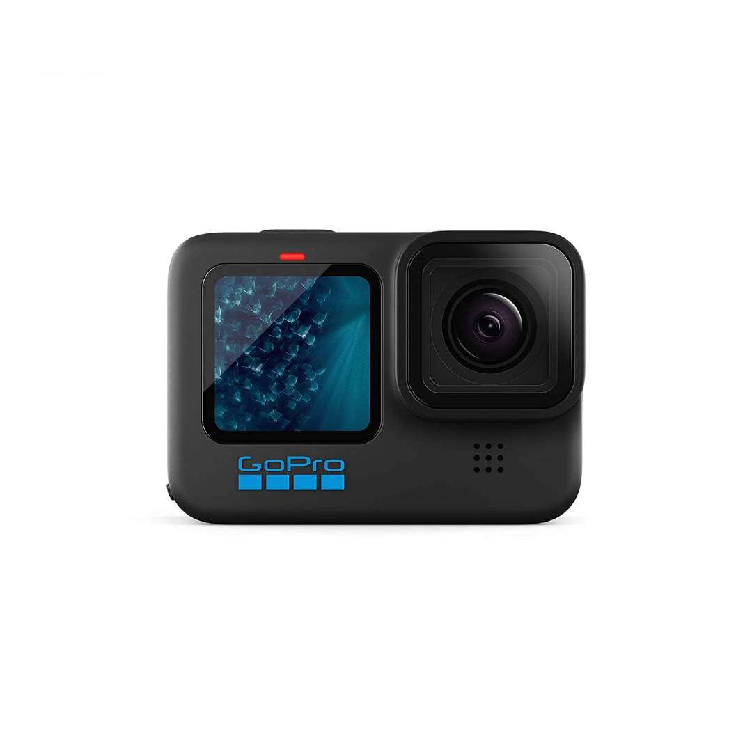 Rent GoPro HERO11 Black action camera from Camera Club for 5.3K video, 27MP photos, HyperSmooth 5.0 stabilization, and waterproof adventure shooting.