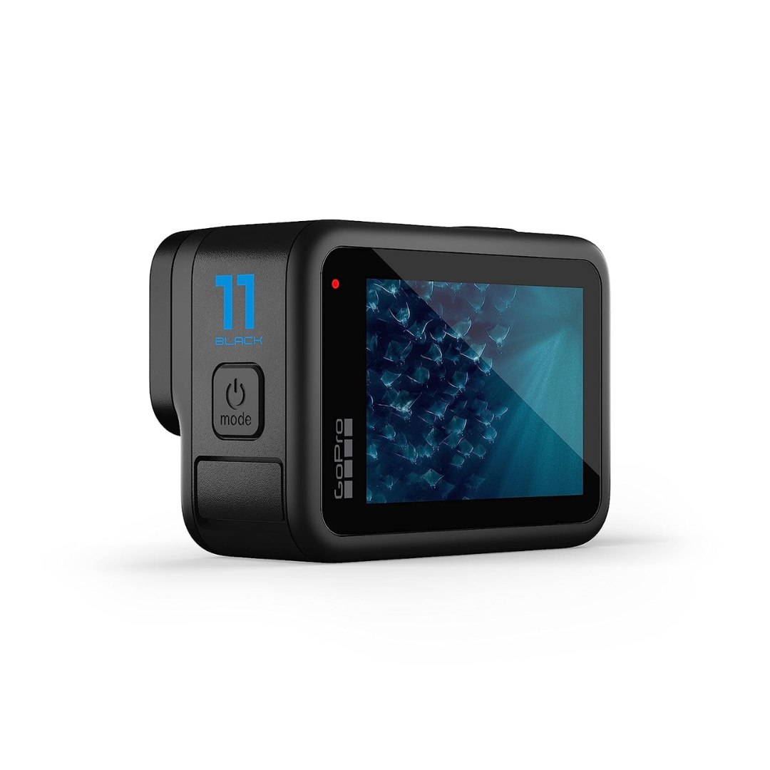 Rent GoPro HERO11 Black action camera from Camera Club for 5.3K video, 27MP photos, HyperSmooth 5.0 stabilization, and waterproof adventure shooting.