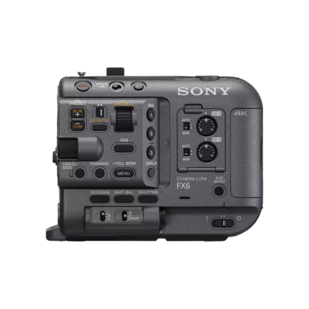 Sony FX6 Full-Frame Cinema Camera Body Only available for rent at Camera Club Bangalore