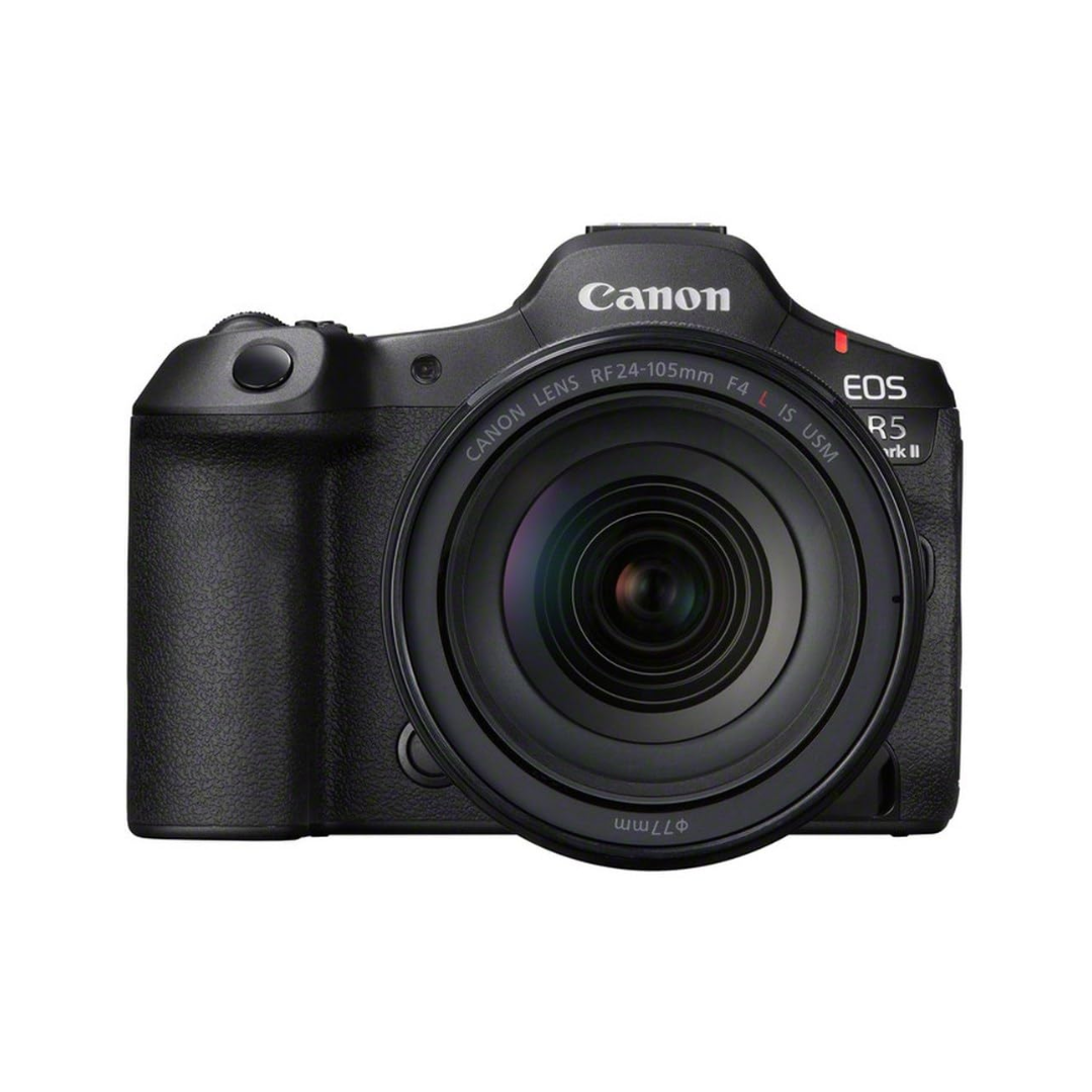 Canon EOS R5 Mark II mirrorless camera with RF 24-105mm f/4L IS USM lens kit
