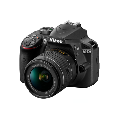 Used Nikon D3400 DSLR Camera with AF-P DX NIKKOR 18-55mm f/3.5-5.6G VR Kit Lens available at Camera Club. Ideal for beginners, travel, and everyday photography.