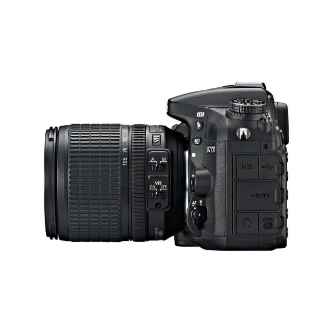 Used | Nikon D7100 Camera Body with 18-105mm Lens & Battery Grip