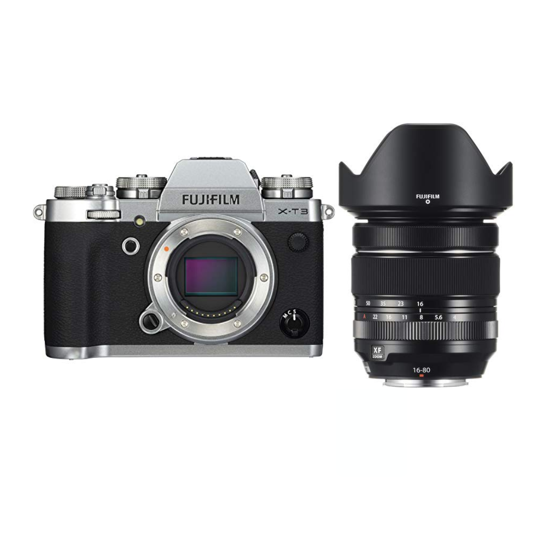 USED Fujifilm X-T3 Mirrorless Camera Black with XF 16-80mm Lens Kit and Battery Grip available at Camera Club