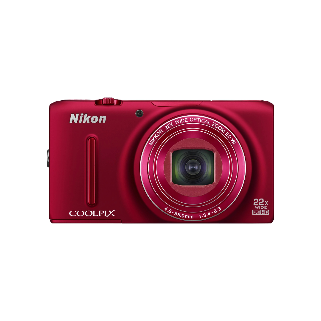 Used Nikon Coolpix S9500 compact digital camera with 22x optical zoom and built-in Wi-Fi available at Camera Club