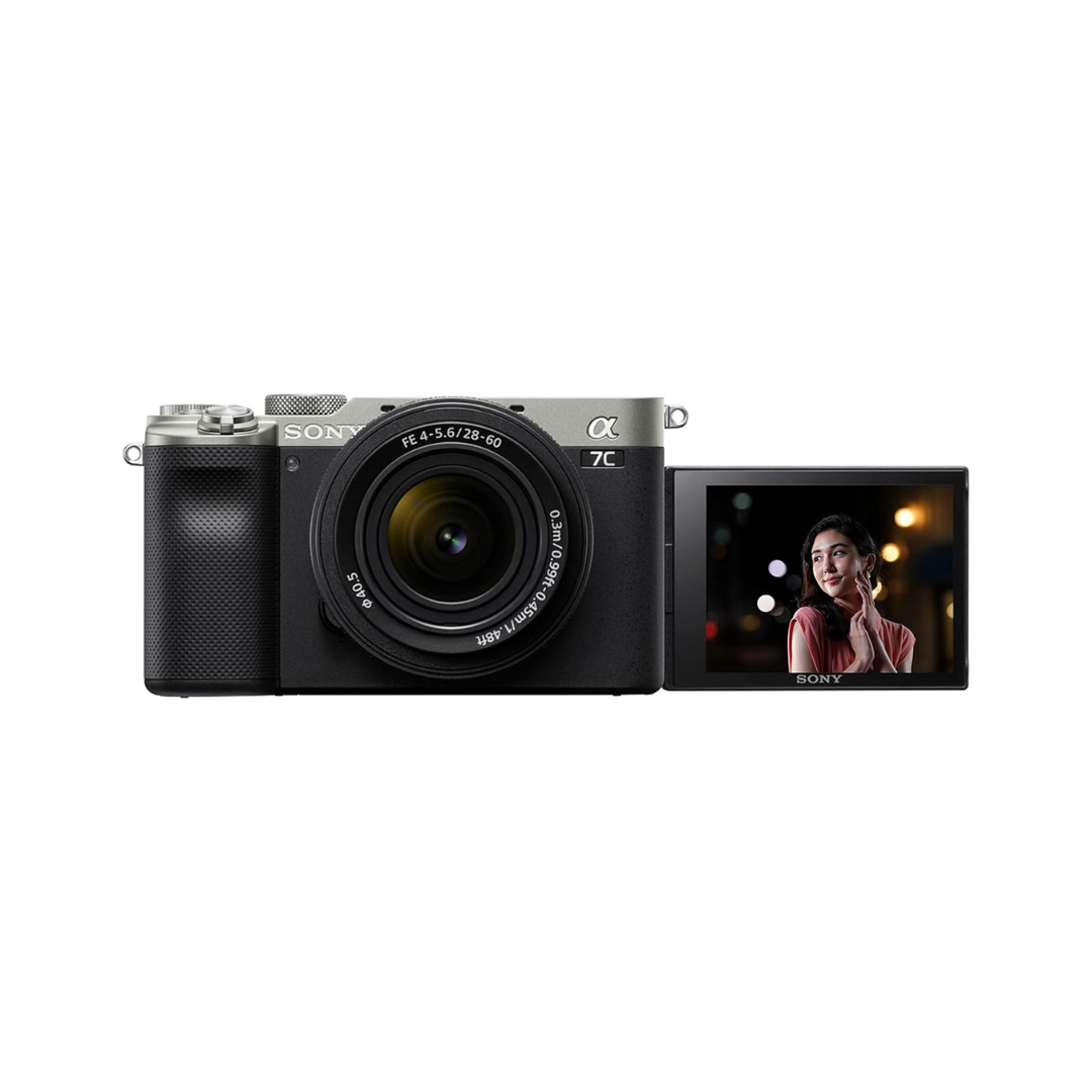 Used Sony Alpha ILCE-7CL mirrorless camera with FE 28-60mm f/4-5.6 zoom lens kit available at Camera Club in excellent condition.