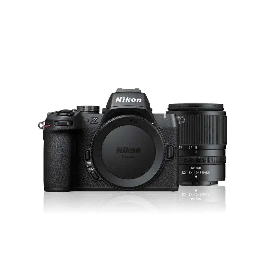 Used Nikon Z50 II Mirrorless Camera with 18-140mm f/3.5-6.3 VR Lens available at Camera Club in excellent condition.