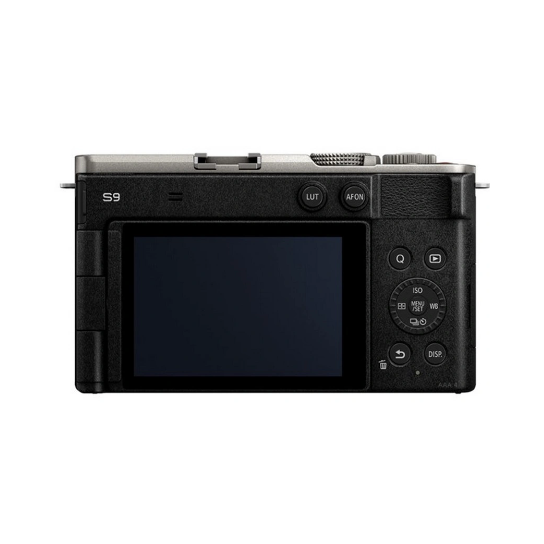 Panasonic Lumix S9 full-frame mirrorless camera with 20–60mm lens for photography and video