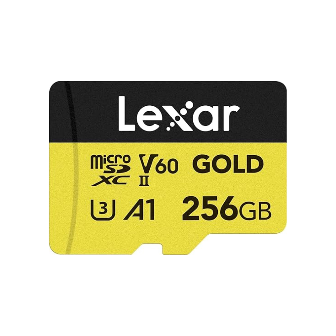 256GB Lexar GOLD microSDXC UHS-II Memory Card 280MB/s Read 180MB/s Write
