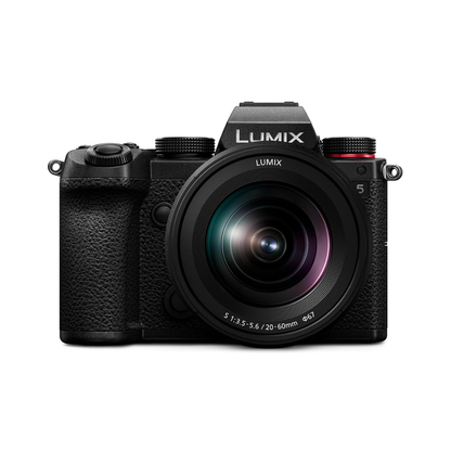 Panasonic Lumix S5 Mirrorless Camera with 20–60mm lens, full-frame hybrid camera body for photo and video shooting