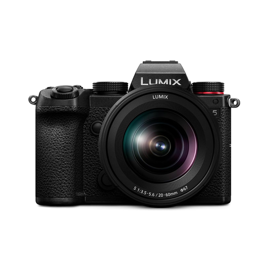 Panasonic Lumix S5 Mirrorless Camera with 20–60mm lens, full-frame hybrid camera body for photo and video shooting