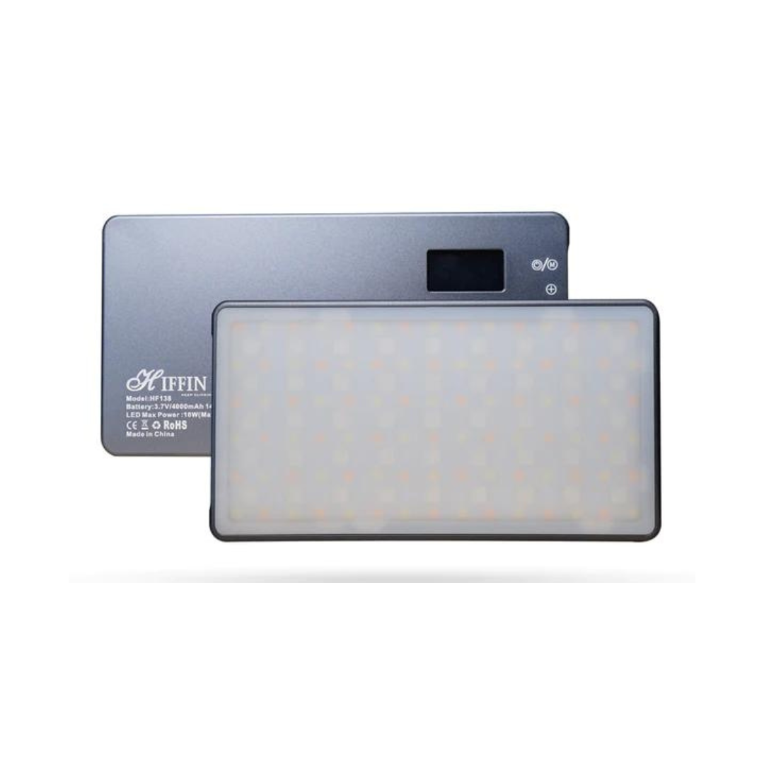 HIFFIN HF-138 PRO PORTABLE POCKET RGB LED VIDEO LIGHT