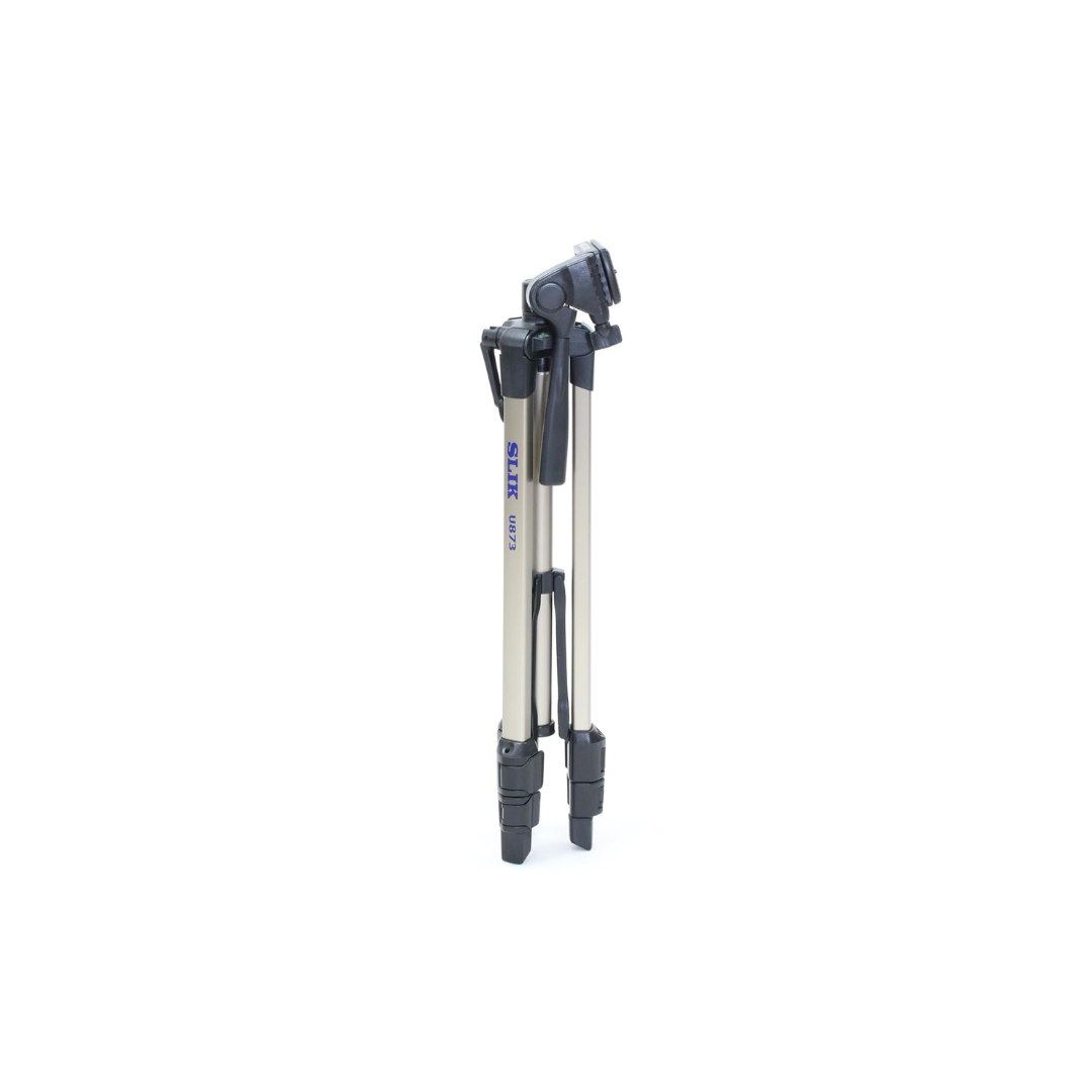 Slik U 873, Lightweight Tripod with 3-Way Pan Head for Photo & Video, Carry Bag, Camera Stand for DSLR, Mirrorless, & Photography Cameras (Foldede Length 55cm)