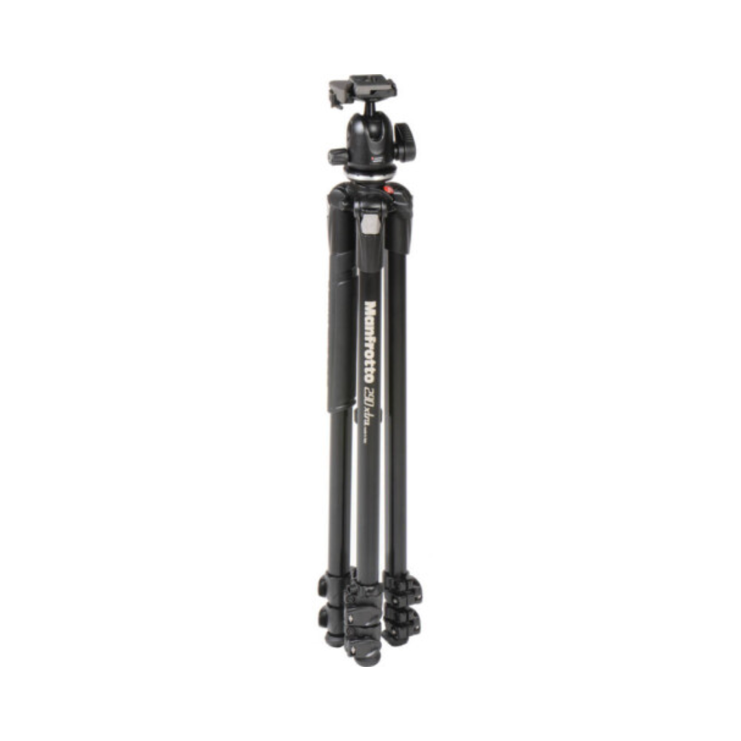 Manfrotto 290 Xtra Aluminium Tripod with adjustable legs and sturdy build 