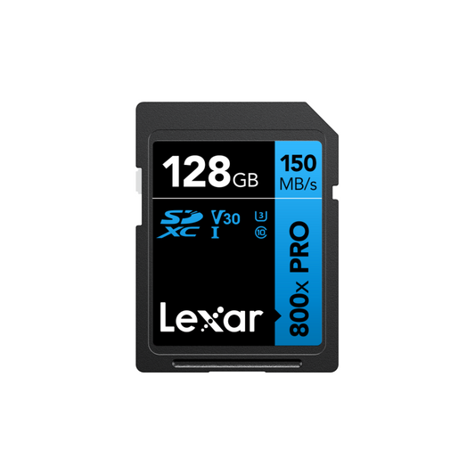 Lexar Blue Series Professional 800x 128GB UHS-I SDHC Memory Card - High-Speed Memory Card for Photography & Video