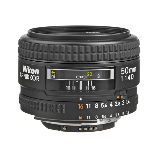 USED I Nikon AF NIKKOR 50mm f/1.4D Prime Lens