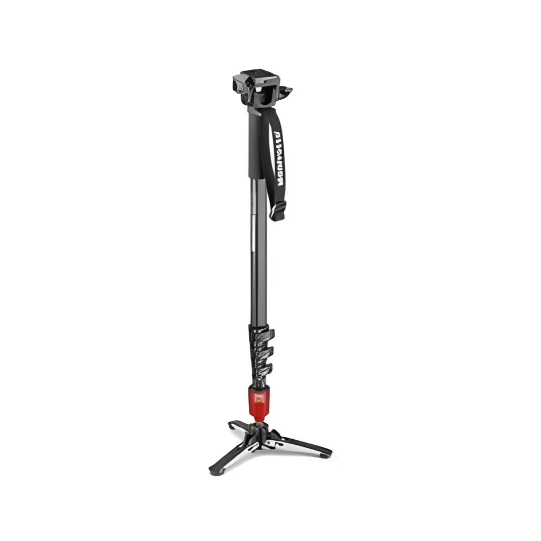 Manfrotto fluid video monopod with head for smooth video shooting and stability