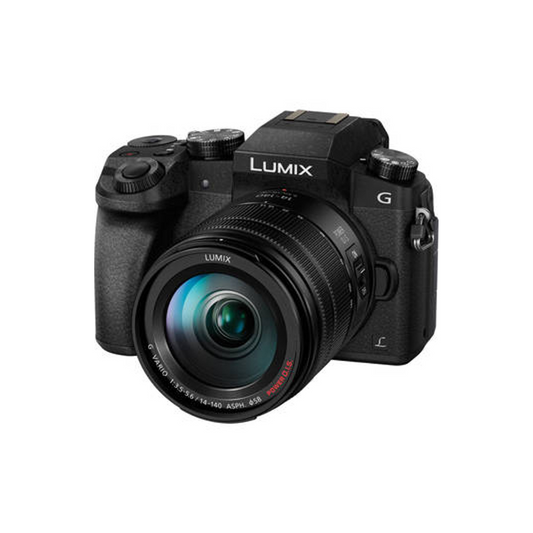 USED | Panasonic LUMIX G7 16.00 MP 4K Mirrorless Interchangeable Lens Camera Kit with 45-140 mm Lens (Black) with 3x Optical Zoom