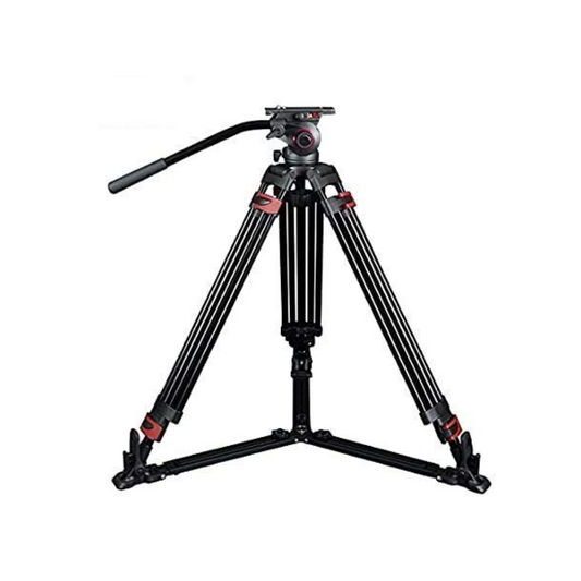 USED I miliboo MTT601A Ground Level Professional Photography 3 Sections Tripod Stand Aluminum Alloy with 360 Panorama Fluid Hydraulic Bowl Head Max for DSLR